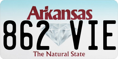 AR license plate 862VIE