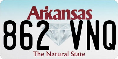 AR license plate 862VNQ