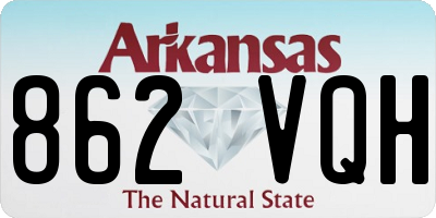 AR license plate 862VQH