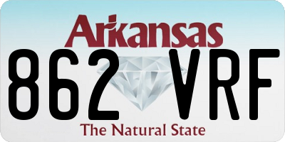 AR license plate 862VRF
