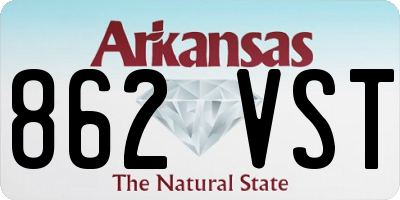 AR license plate 862VST
