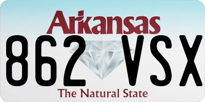 AR license plate 862VSX