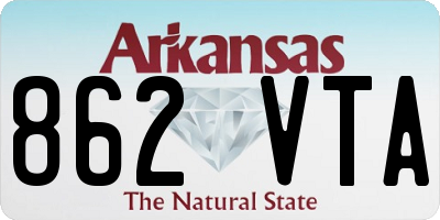 AR license plate 862VTA