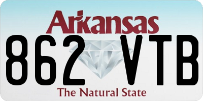 AR license plate 862VTB
