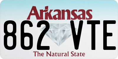 AR license plate 862VTE