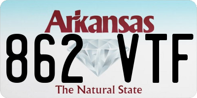AR license plate 862VTF