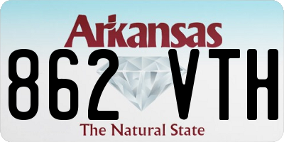 AR license plate 862VTH