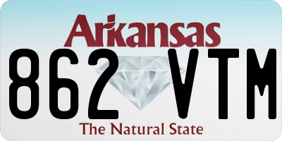 AR license plate 862VTM
