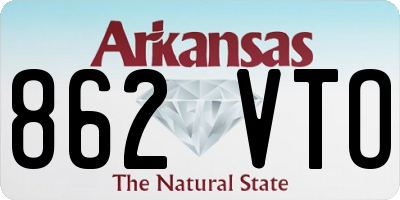 AR license plate 862VTO
