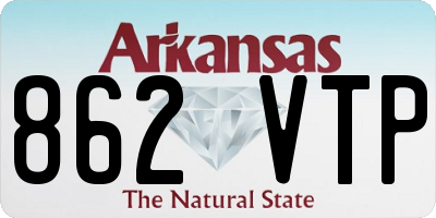 AR license plate 862VTP