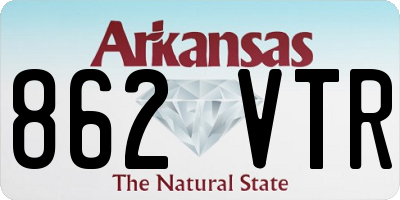 AR license plate 862VTR