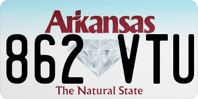 AR license plate 862VTU