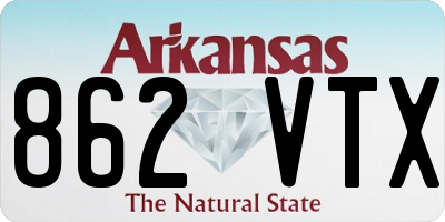 AR license plate 862VTX
