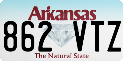AR license plate 862VTZ