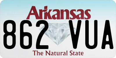 AR license plate 862VUA