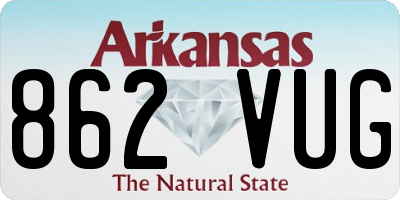 AR license plate 862VUG