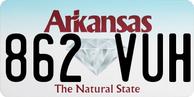 AR license plate 862VUH