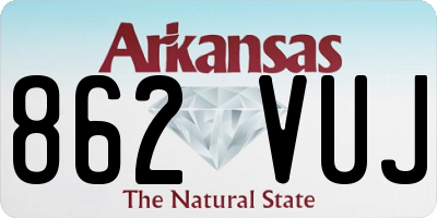 AR license plate 862VUJ