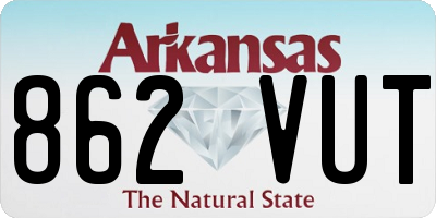 AR license plate 862VUT