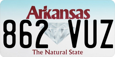 AR license plate 862VUZ