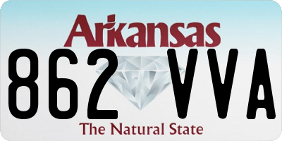 AR license plate 862VVA