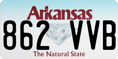 AR license plate 862VVB