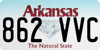 AR license plate 862VVC
