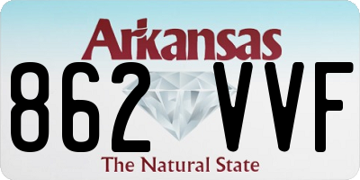 AR license plate 862VVF