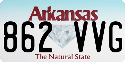 AR license plate 862VVG