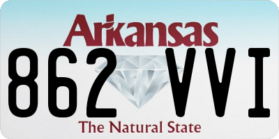 AR license plate 862VVI