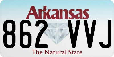 AR license plate 862VVJ