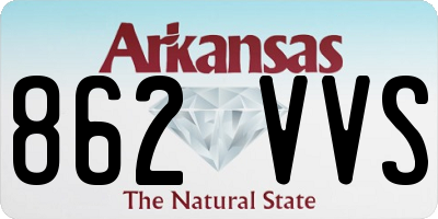 AR license plate 862VVS