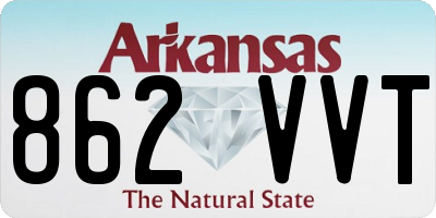 AR license plate 862VVT
