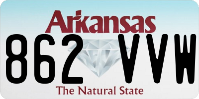 AR license plate 862VVW