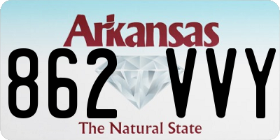 AR license plate 862VVY