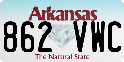 AR license plate 862VWC