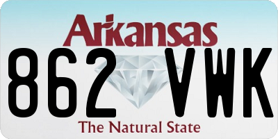 AR license plate 862VWK