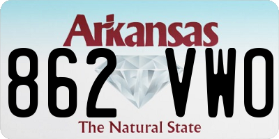 AR license plate 862VWO