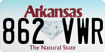 AR license plate 862VWR