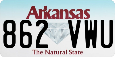 AR license plate 862VWU
