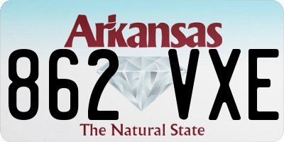 AR license plate 862VXE