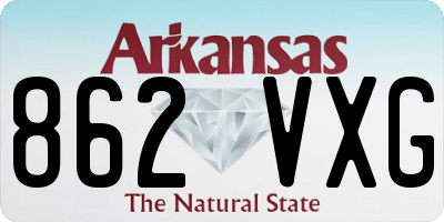AR license plate 862VXG