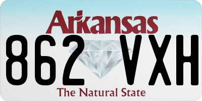 AR license plate 862VXH