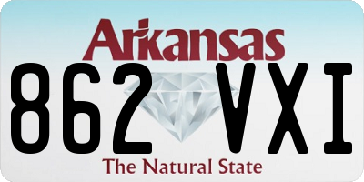AR license plate 862VXI