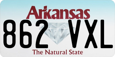 AR license plate 862VXL