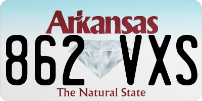AR license plate 862VXS