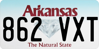 AR license plate 862VXT