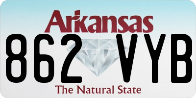AR license plate 862VYB