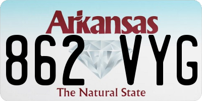 AR license plate 862VYG