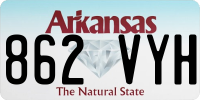 AR license plate 862VYH